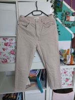 Beige Jeans Straight Fit High Rise Gr. 40 Sachsen - Coswig Vorschau