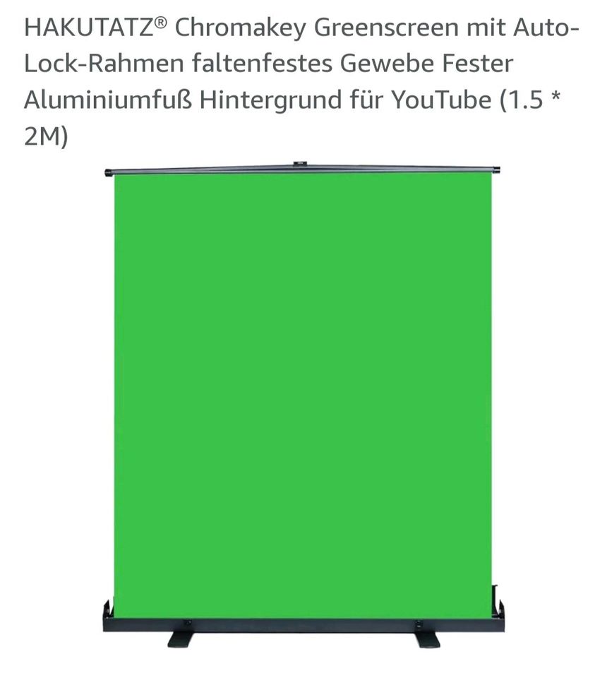 Green Screen - Hakutatz - Hintergrund für Youtube TikTok Videos in Sinsheim