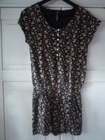 Jumpsuit Blind Date schwarz Blumen Flower Boho S 36 Perlmutt Niedersachsen - Isernhagen Vorschau