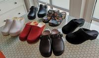 Vintage Ecco Holz-Clogs in schwarzem Velourleder, Gr. 38, NEU Marburg - Wehrda Vorschau
