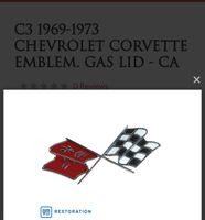 US Car, Corvette, C3, 69-73,Tankdeckel Emblem Bayern - Altomünster Vorschau