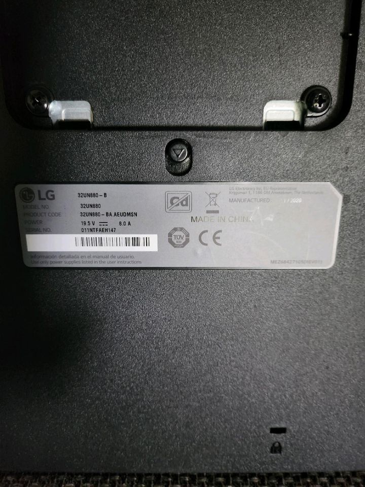 LG UltraFine 32UN880-B Monitor, 31,5" ErgoFine, UHD, 4K, TOP! in Erlensee