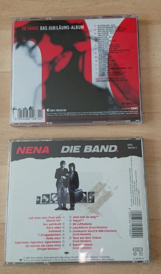 Nena 2 CDs „20 Jahre - Nena feat Nena“ + „Nena – Die Band“ in Leipzig