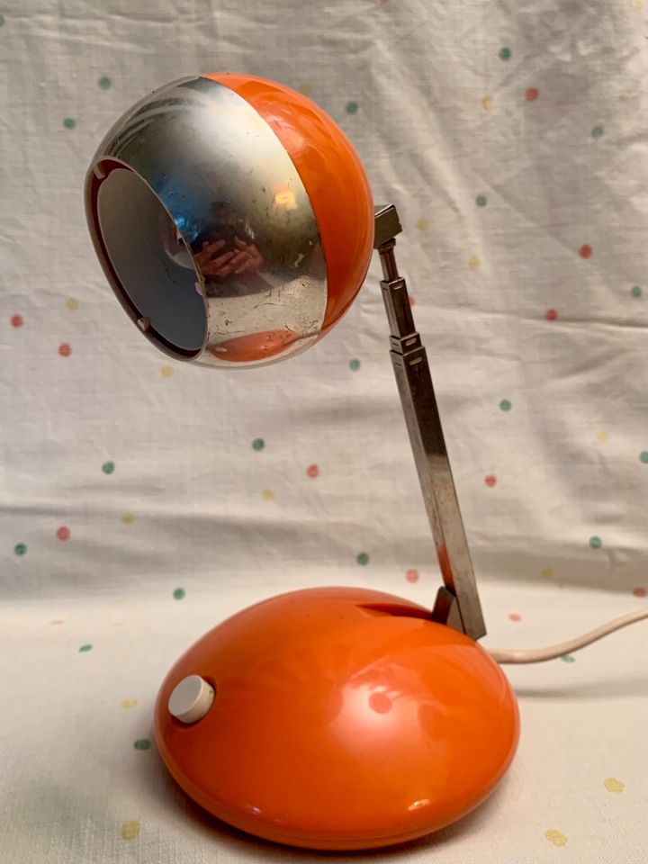 Eichhoff Werke GmbH Lampe Vintage Tischlampe Orange Space Age Rar in Düsseldorf