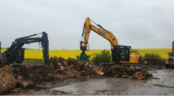 Brecher Brecheranlage Bauschutt schredder Abriss Abbruch in Sangerhausen