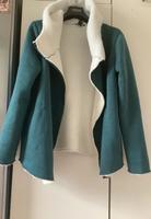 Teddyfell Jacke mit Kapuze, Petrol, Gr. M, 40 / 42, pflegeleicht Hessen - Kassel Vorschau