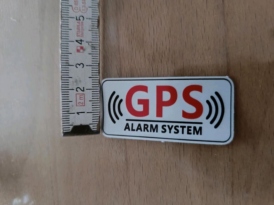 3 Sticker  GPS  Alarm  Aufkleber inkl. Versand in Wemding