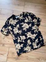 Vintage T-Shirt schwarz beige Blumen Muster Hannover - Linden-Limmer Vorschau