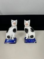 Antikes Paar Staffordshire Katzen Figur Keramik Made in England Nordrhein-Westfalen - Korschenbroich Vorschau