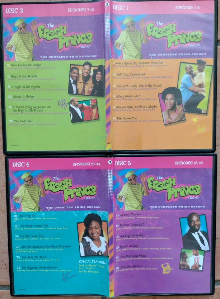 4 DVDs Staffeln 1-24, "The fresh Prince" - Prinz von Bell Air in Mertloch