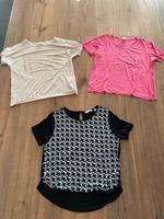 T Shirt beige neu Cartoon M 38, pink und schwarz L 40/42 eher M Baden-Württemberg - Steißlingen Vorschau