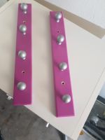2 IKEA "FLANG" Purple Pine Rack with 4 Silver Metal Round Hooks Sachsen-Anhalt - Querfurt Vorschau