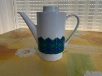 Retro Melitta Kaffeekanne in weiß, grün, blau, 70er Jahre, 920 ml Baden-Württemberg - Filderstadt Vorschau