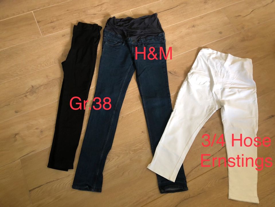 Umstandshose Jeans Set und Leggings Gr. 36/38 lang & 3/4 Gr. 36 in Baden-Baden