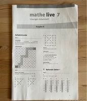 Lösungsheft zum Arbeitsheft Mathe live 7 Niedersachsen - Buchholz in der Nordheide Vorschau