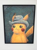 Pokemon Van Gogh Pikachu canvas paints In Frame | 73x58cm Niedersachsen - Barsinghausen Vorschau