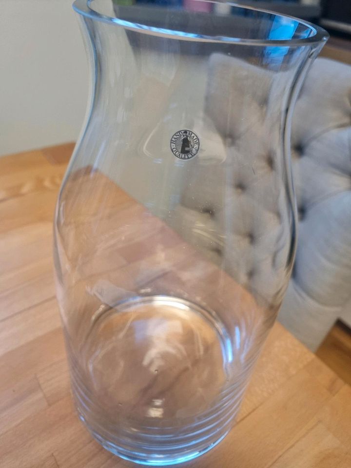 Blumen Vase Glas Handmade 34 cm hoch in Berlin