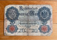 1 x 20 Reichsmark Reichsbanknote 10. September 1909 rote Nummer Düsseldorf - Derendorf Vorschau