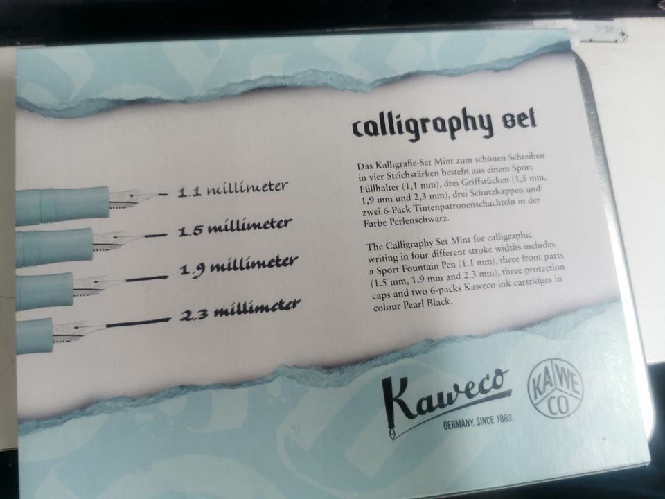 KAWECO calligraphy sport set 10 cm flammneu ! TOP sportlich  ! in Bergisch Gladbach