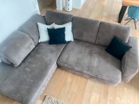 Couch Sofa Veloursleder groß grau braun elektrisch Rheinland-Pfalz - Mainz Vorschau