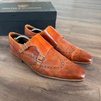 Melvin & Hamilton Lederschuhe Monk neuwertig hellbraun 44 NP189€ Bayern - Vöhringen Vorschau