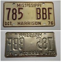 Nummern-/Blechschild Kennzeichen Amerika USA "Mississippi 785BBF" Bayern - Piding Vorschau