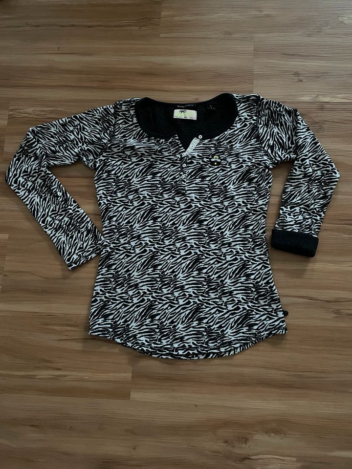 Maison Scotch Shirt in schwarz weiß Gr S in Fellbach