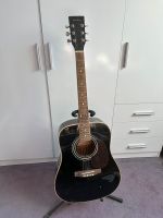 Gitarre Harley Benton Western schwarz Akustik Niedersachsen - Hambühren Vorschau