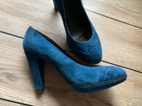 Pumps, blau, Wildleder, Cafe Noir, wie neu Nordrhein-Westfalen - Greven Vorschau