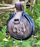 große Gürteltasche, Ledertasche, Biker, Skull, Totenkopf 3D Nordwestmecklenburg - Landkreis - Grevesmuehlen Vorschau