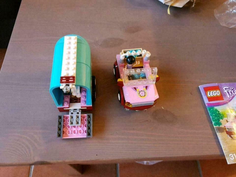 Lego friends 3186 Pferdeanhänger mit Auto und Anleitung in Oberhausen