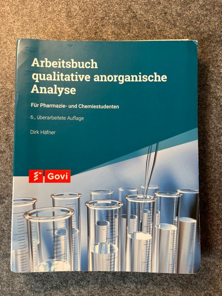 Häfner Arbeitsbuch qualitative anorganische Analyse in Nordrhein-Westfalen  - Anröchte | eBay Kleinanzeigen ist jetzt Kleinanzeigen