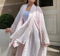 Dubai Abaya mit Kristall und Perlen Stickerei in Rose Düsseldorf - Friedrichstadt Vorschau