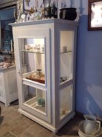 Antike Vitrine in Vintage Shabby Chic Kreidefarben - elektrisch Baden-Württemberg - Hattenhofen Vorschau