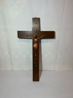 Antikes großes Kruzifix Jesus Holzkreuz Heiliges Jahr 1950 Konrad Nordrhein-Westfalen - Sankt Augustin Vorschau