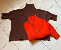 Sommerpullover Damen L /40  Orange und Braun - Pullover Baden-Württemberg - Engen Vorschau