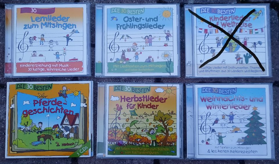 CD Kinderlieder die 30 besten Ostern Herbst Pferdegeschichten in Weisenheim am Sand