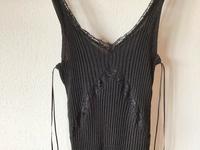 Zara Knit Strickkleid schwarz Spitze Kleid elastisch Unterkleid S Bayern - Ustersbach Vorschau
