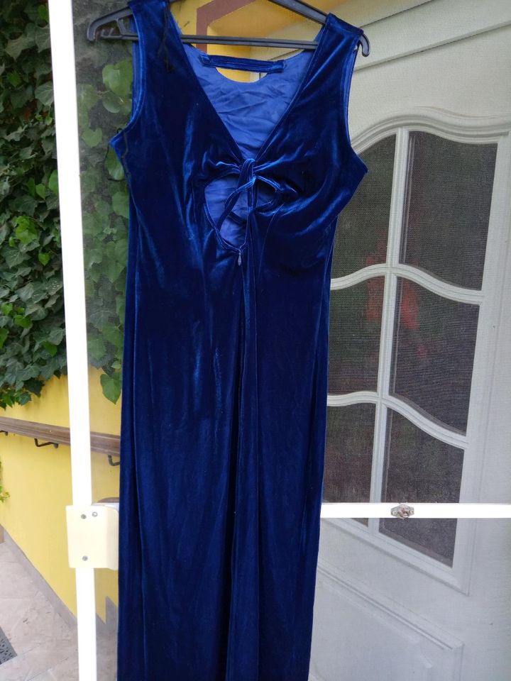 Samt Kleid dunkelblau Gr. 40 Abi Hochzeit... in Hohen Neuendorf