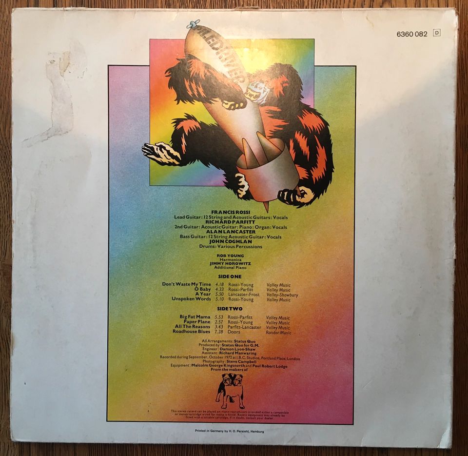 Status Quo - Konvolut Vinyl Schallplatten LPs Sammlung in Pulheim