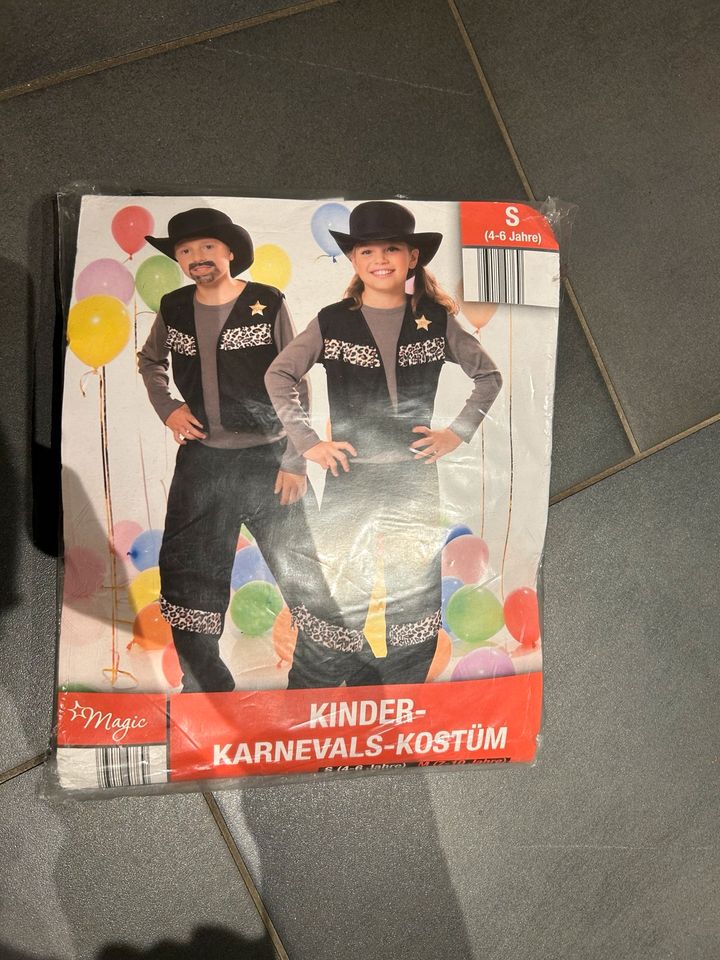 Kostüm Sheriff 7 - 10 Jahre Gr. 128 140 NEU f. Geburtstag Party in Jüchen