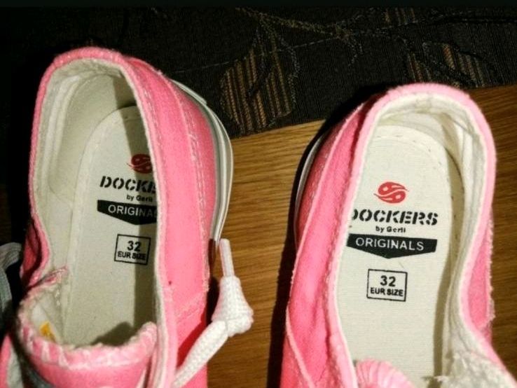 Dockers neon pink Halbschuhe Stoff Gr. 32 in Bellheim