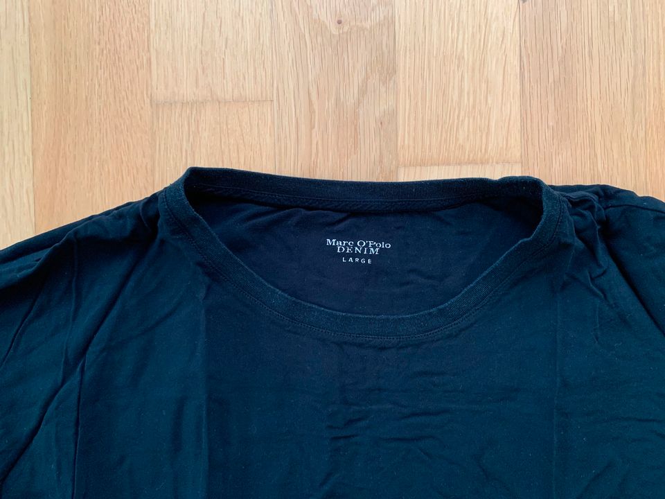 Marc O'Polo Shirt Bluse langarm leichte Viskose schwarz L in Berlin