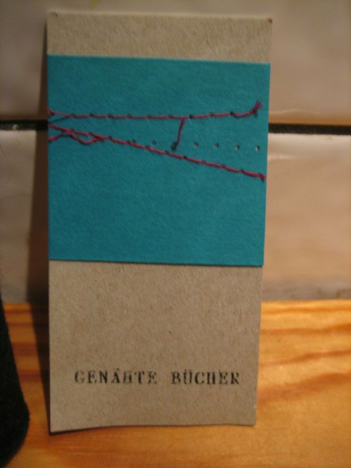 Notizbuch Tagebuch Handgenäht mit Filzeinband - 13x17,5cm in Köln