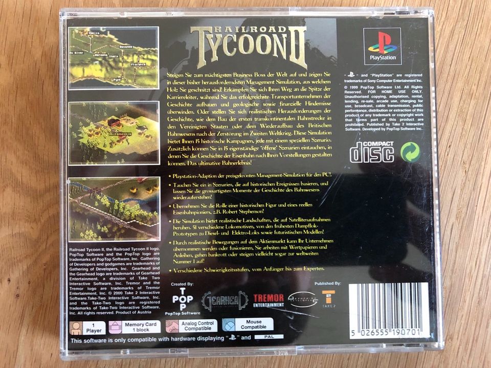 PlayStation (PS1) - Railroad Tycoon in Viereth-Trunstadt