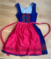 Dirndl 36 38 Berchtesgaden Riehl vintage blau rot Stickerei Bayern - Garmisch-Partenkirchen Vorschau