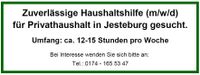 Haushaltshilfe gesucht Niedersachsen - Jesteburg Vorschau