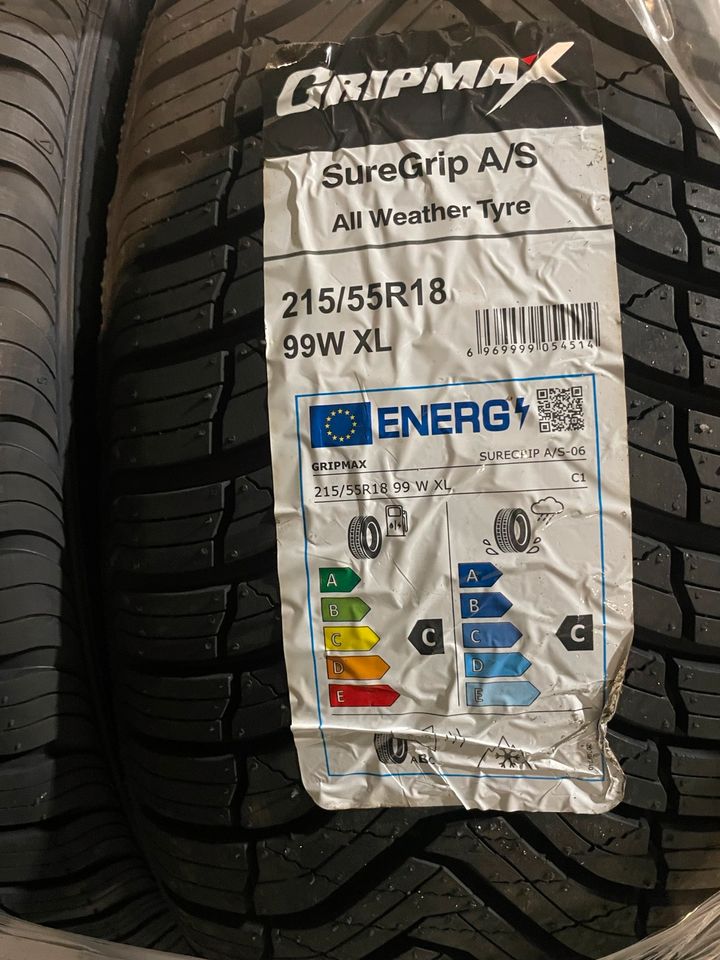 215/55 R18 99w XL Ganzjahresreifen Gripmax Suregrip Allseason in Hamburg