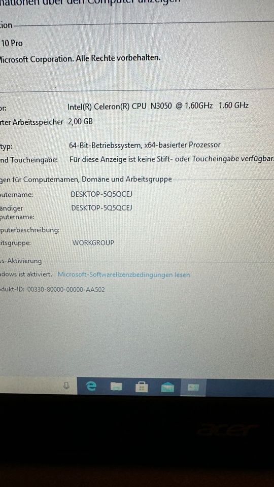 Acer Aspire One Kleiner Leptop zum Arbeiten top Zustand in Berlin