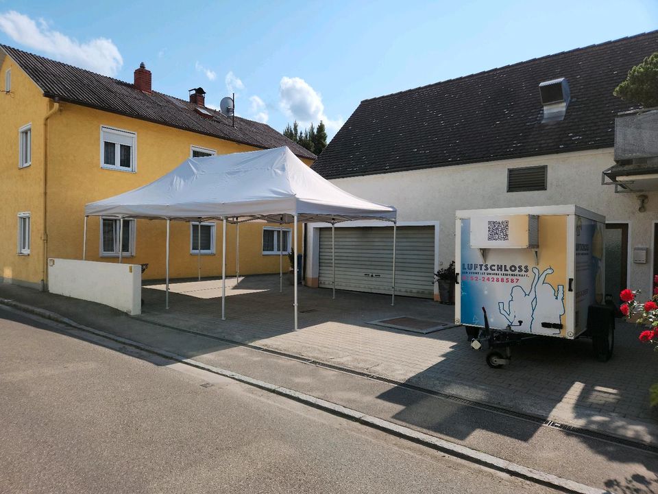 Partyzelt Festzelt Pavillon 4x8m mieten leihen ausleihen in Dillingen (Donau)